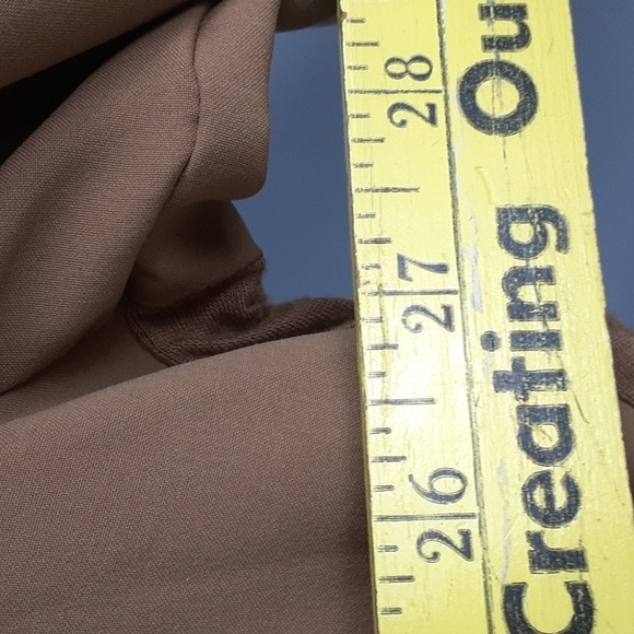 Time And Tru Camel Tan Women's Long Sleeve Utility Shirt - Picture 5 of 9